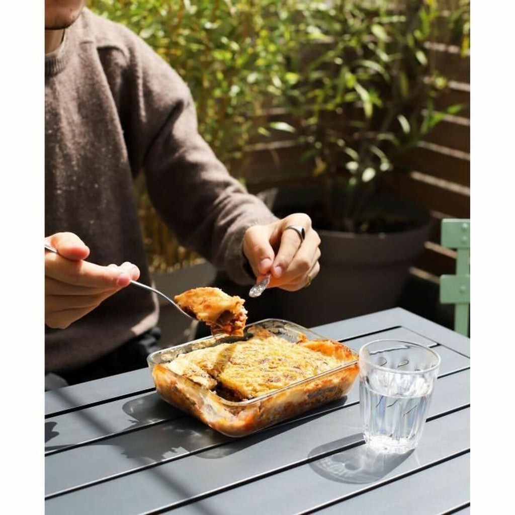 Set of Stackable Hermetically-sealed Kitchen Containers Pyrex Cook & Freeze Transparent 8 Pieces-1