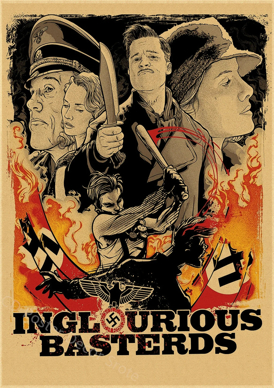 Hot Film Series Retro Poster | Curator Design