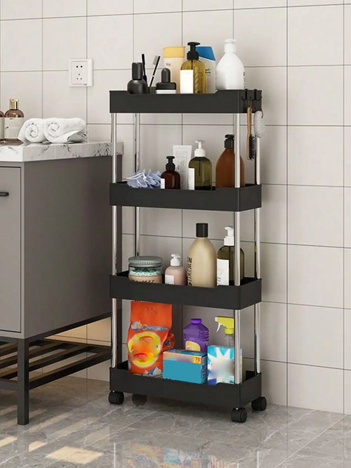 4 Tier Rolling Utility Cart | Curator Design