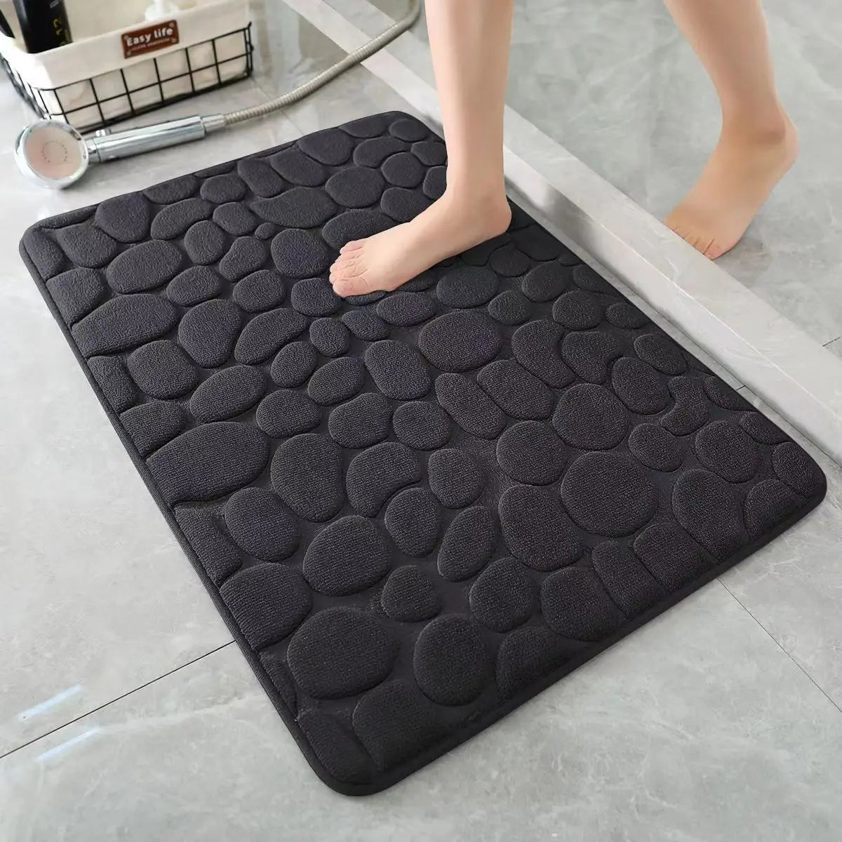 Cobblestone Bathroom Mat | Minimalist Design