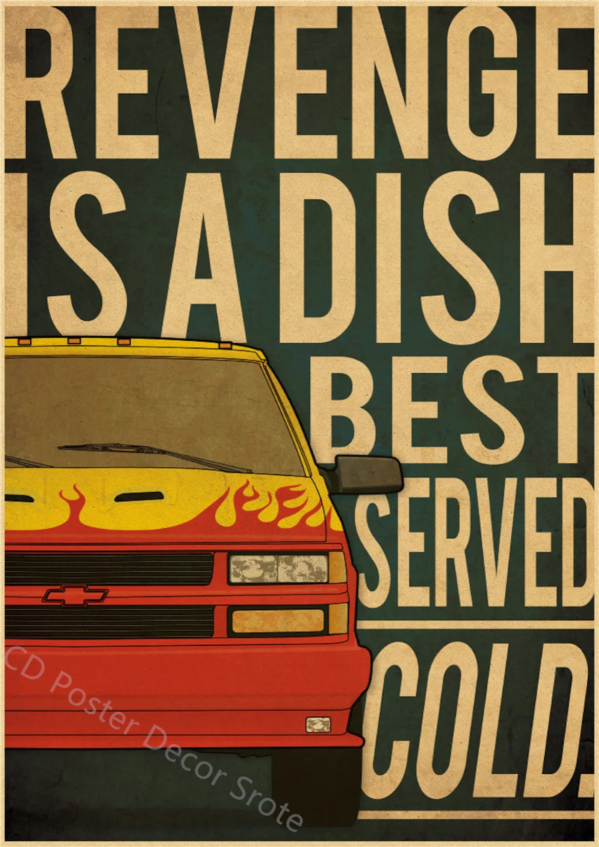 Hot Film Series Retro Poster | Curator Design