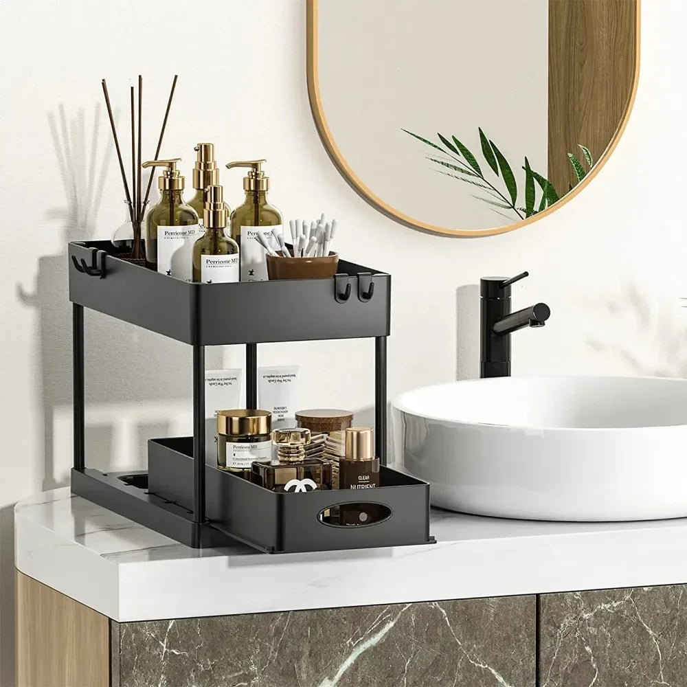 2 Tier Under Sink Organizer | Minimalist Design