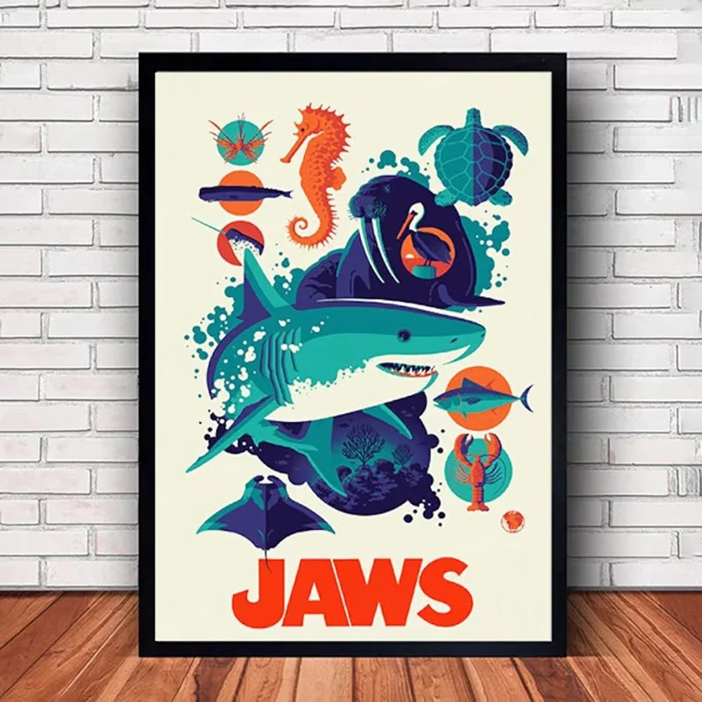 Jaws Wall Poster | Curator Design