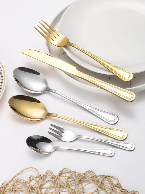 4/6/16/24pcs Steel Cutlery | Minimalist Design