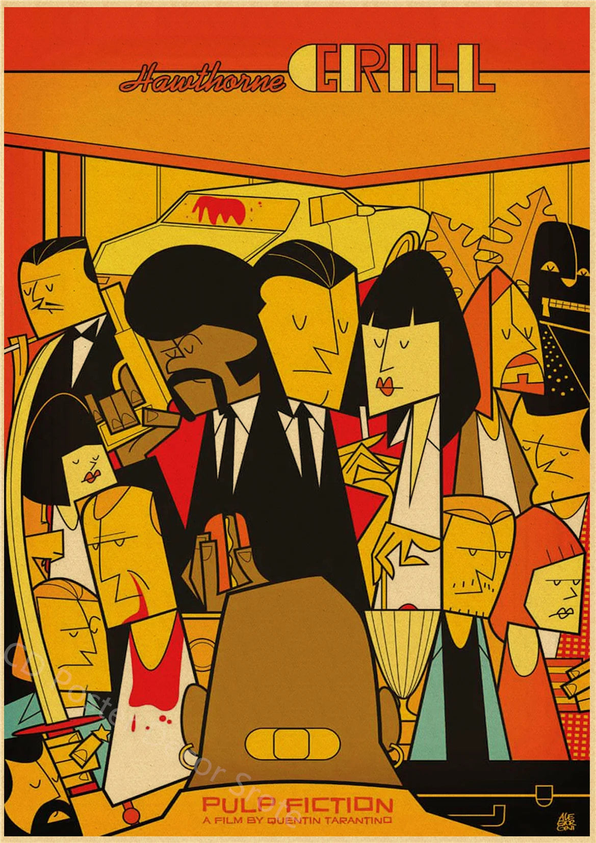 Hot Film Series Retro Poster | Curator Design